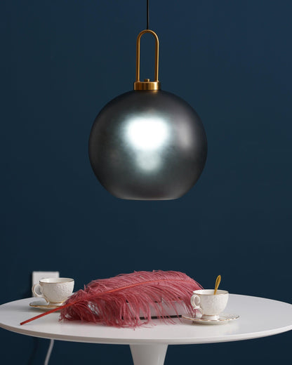 Sleek Glass Metal Pendant Light Fixture