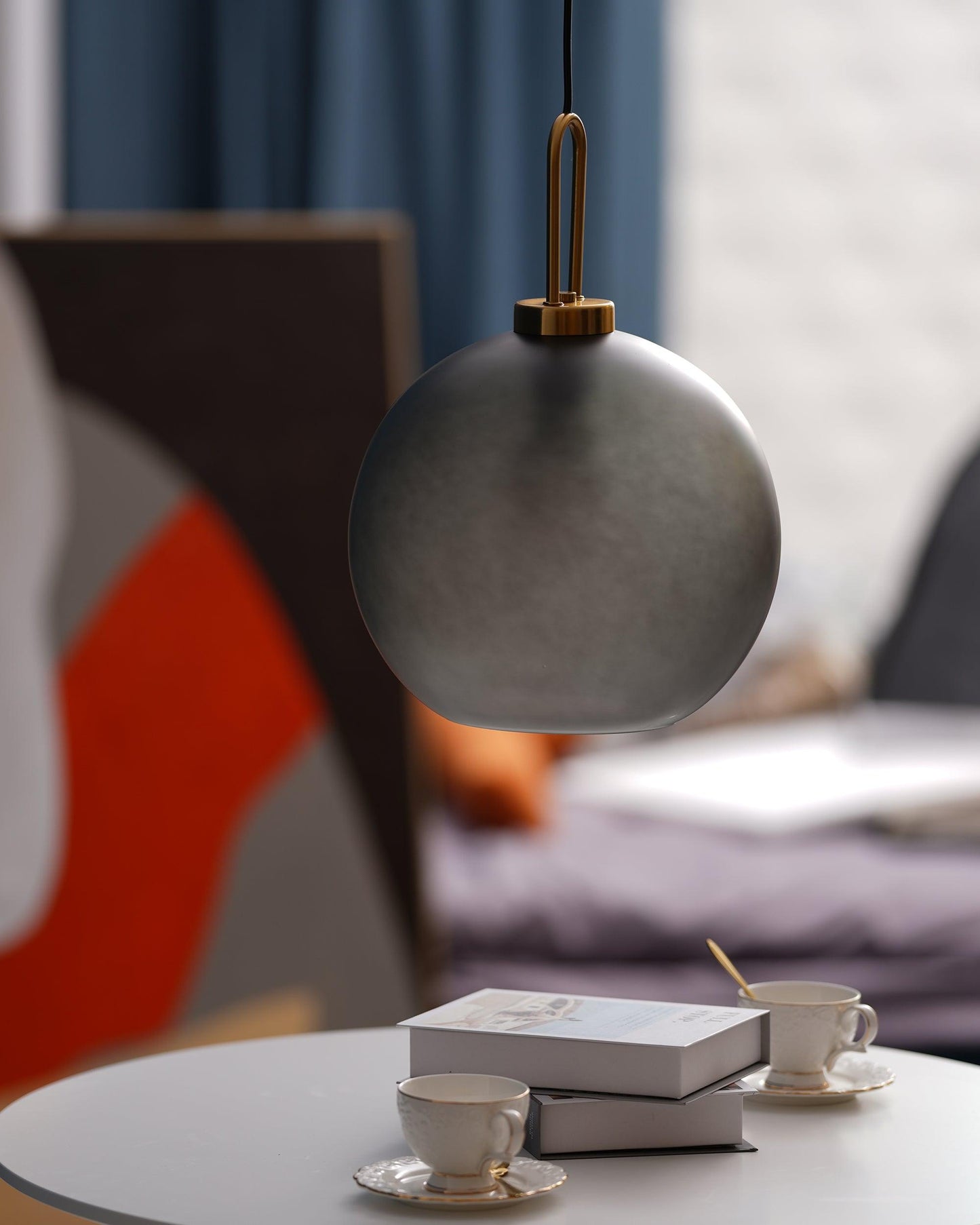 Sleek Glass Metal Pendant Light Fixture