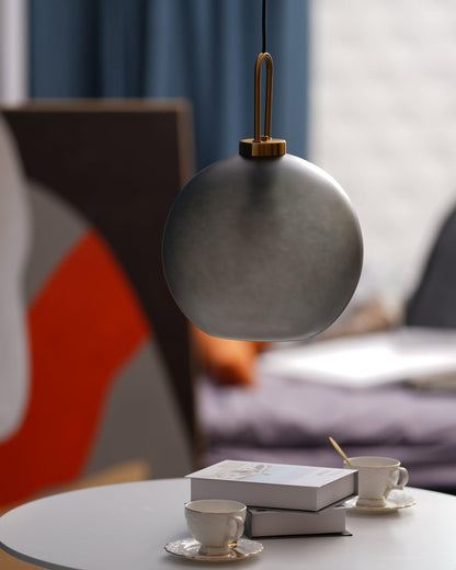 Sleek Glass Metal Pendant Light Fixture