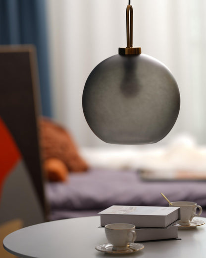 Sleek Glass Metal Pendant Light Fixture