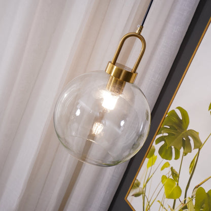 Sleek Glass Metal Pendant Light Fixture