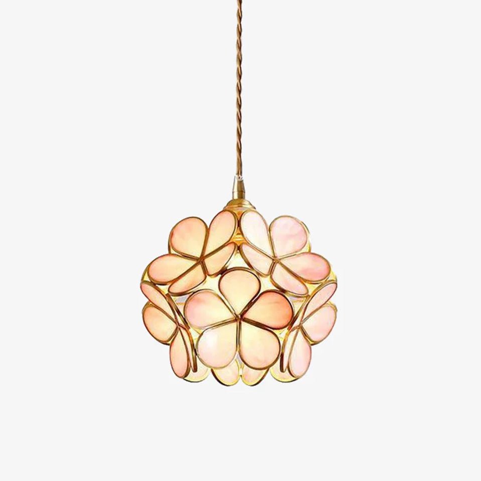 Classic Glass Pendant Light with Brass Accent - OutfitLondon