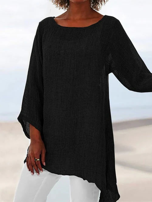 Casual Long Sleeve Round Neck Women's Top