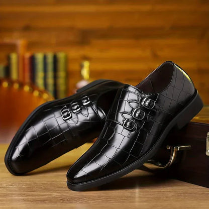 Designer Buckle Dress Shoes For Men