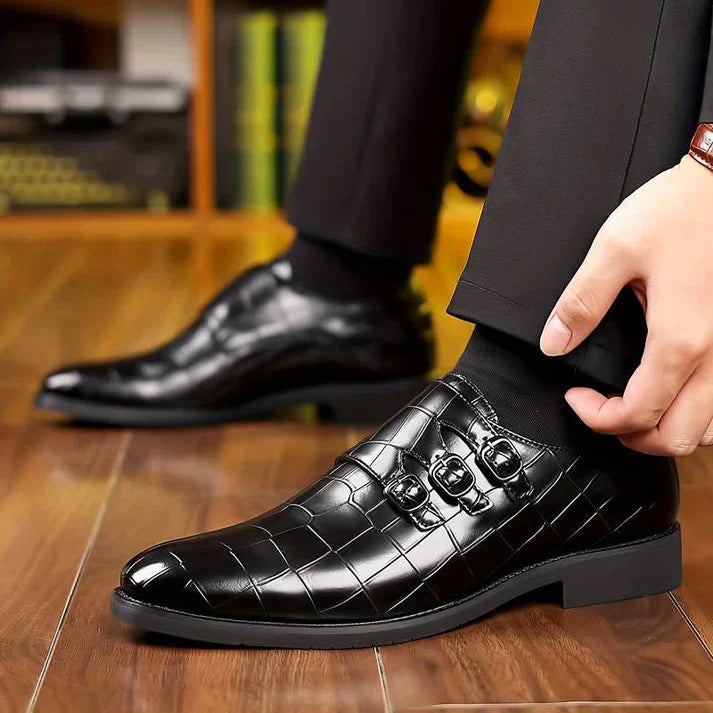 Designer Buckle Dress Shoes For Men
