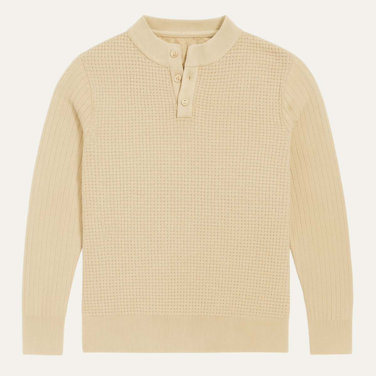 Relaxed Fit Men's Knit Crew Neck Sweater - OutfitLondon
