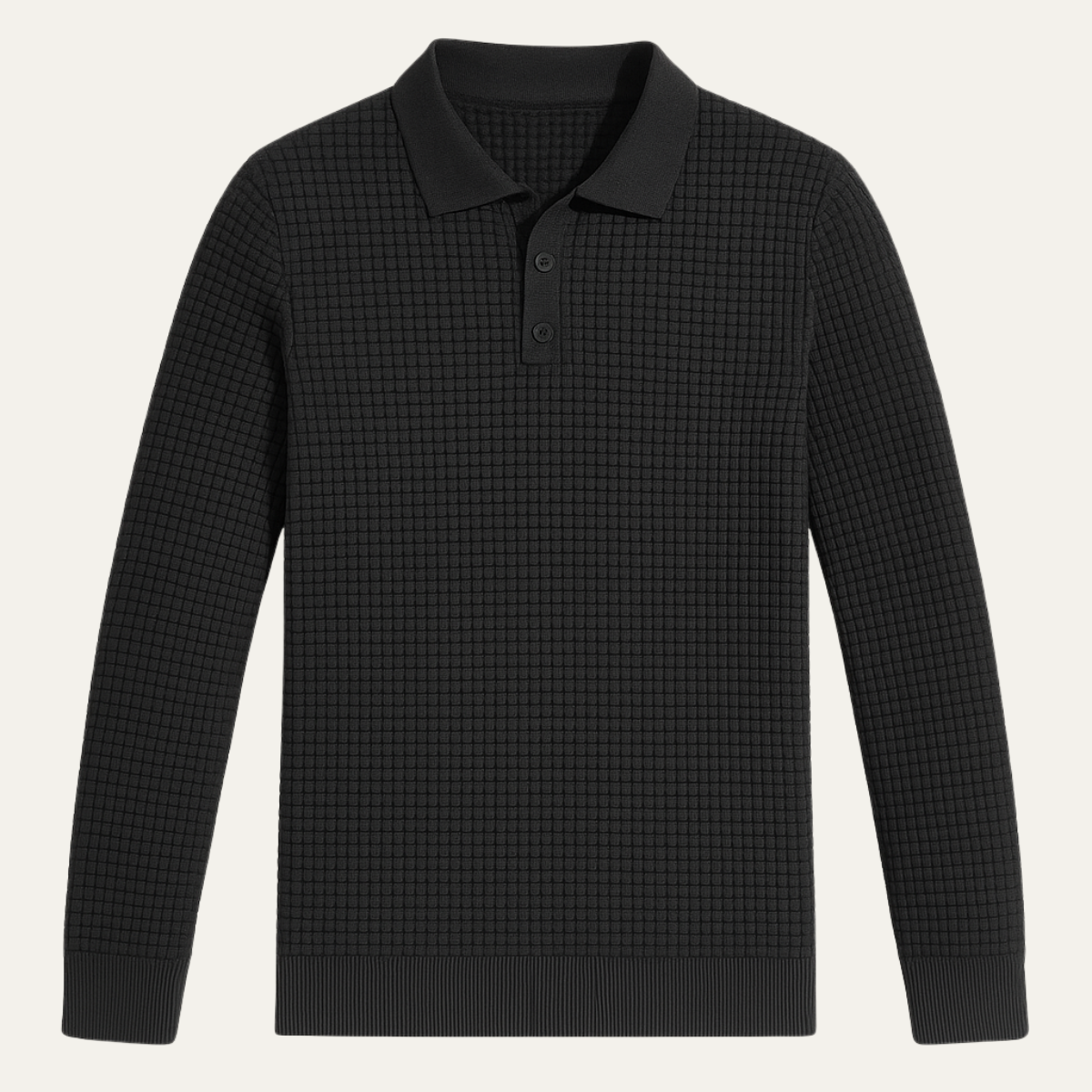 Slim Fit Breathable Men's Knit Polo Shirt - OutfitLondon