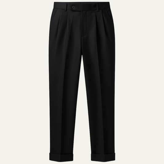 Slim Fit Mens Formal Straight Leg Trousers - OutfitLondon