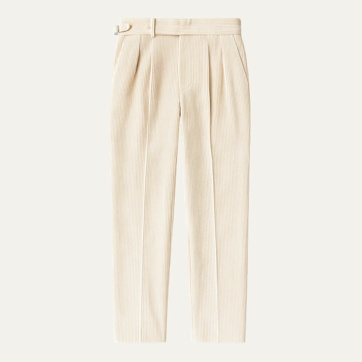 Classic Men's Corduroy High Waisted Trousers - OutfitLondon