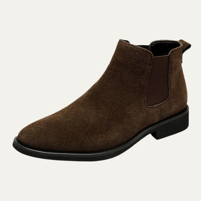 Luxury Men's Suede Chelsea Ankle Boots