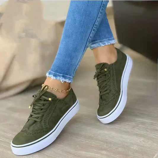 Trendy Tie-Up Athletic Shoes - OutfitLondon