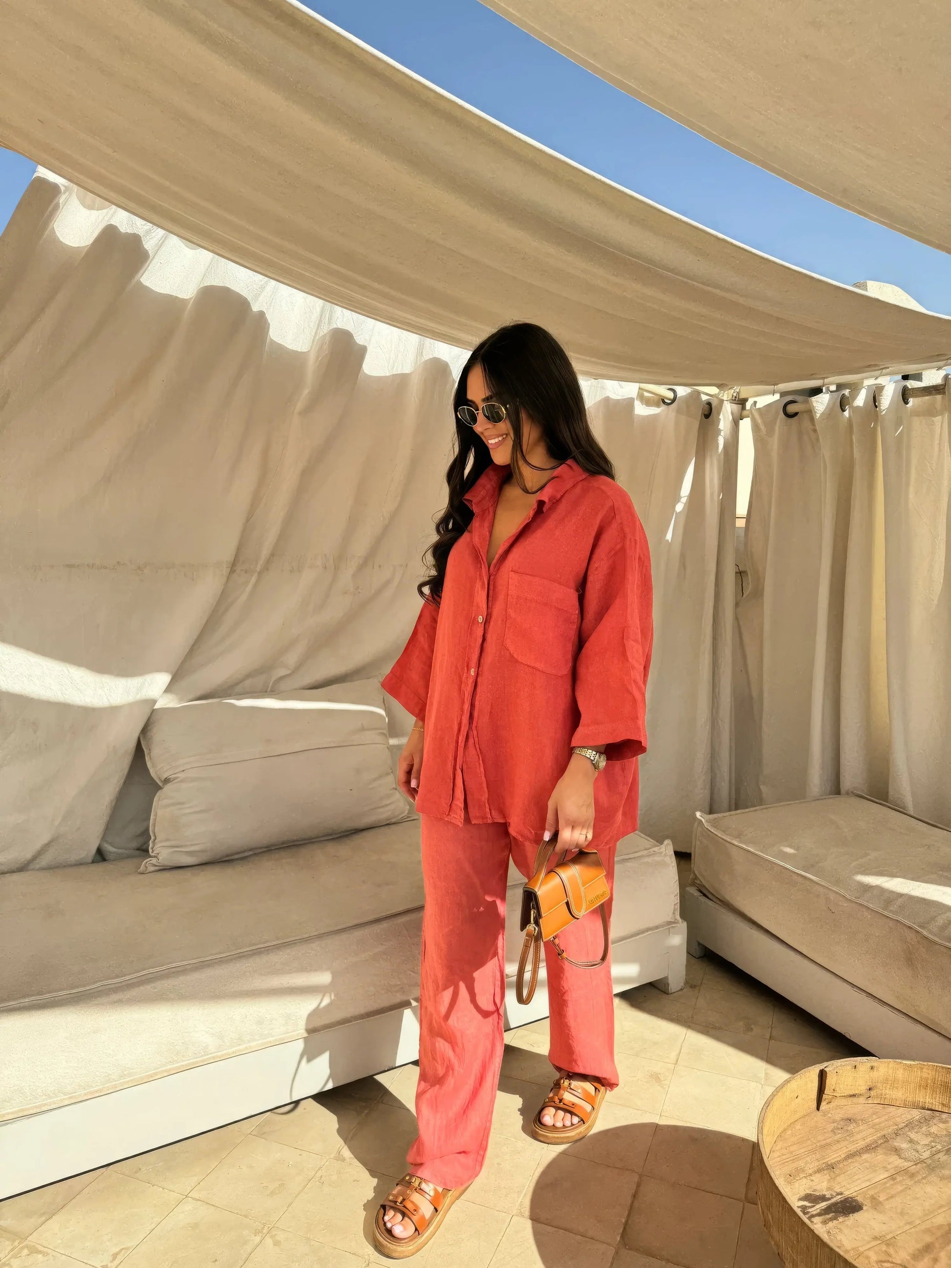 Grace Set | Two-Piece Relaxed Shirt and Trousers Set