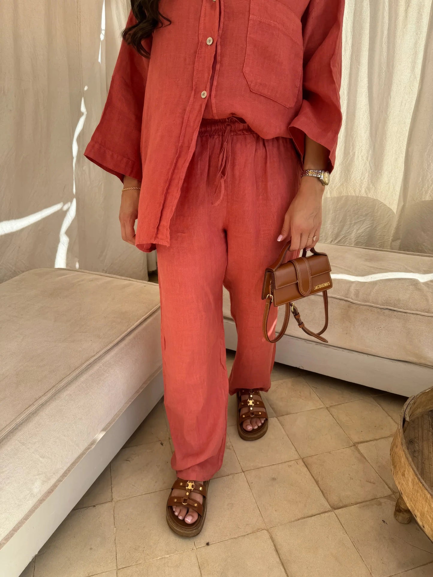 Grace Set | Two-Piece Relaxed Shirt and Trousers Set