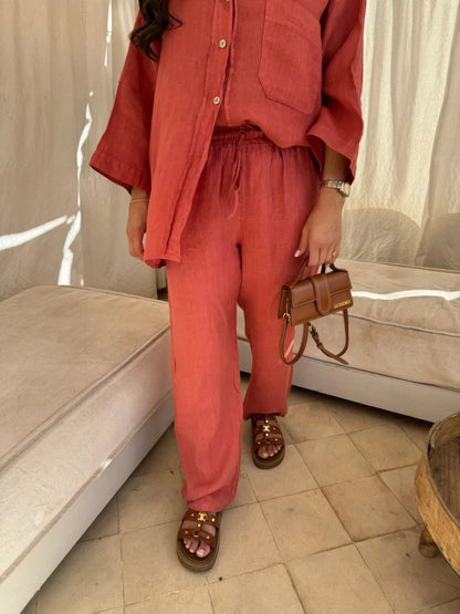 Grace Set | Two-Piece Relaxed Shirt and Trousers Set