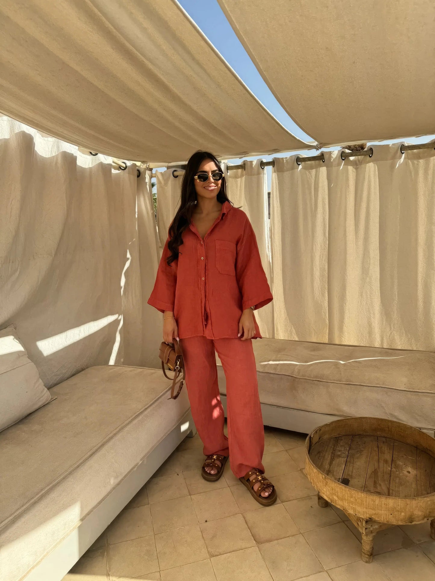 Grace Set | Two-Piece Relaxed Shirt and Trousers Set
