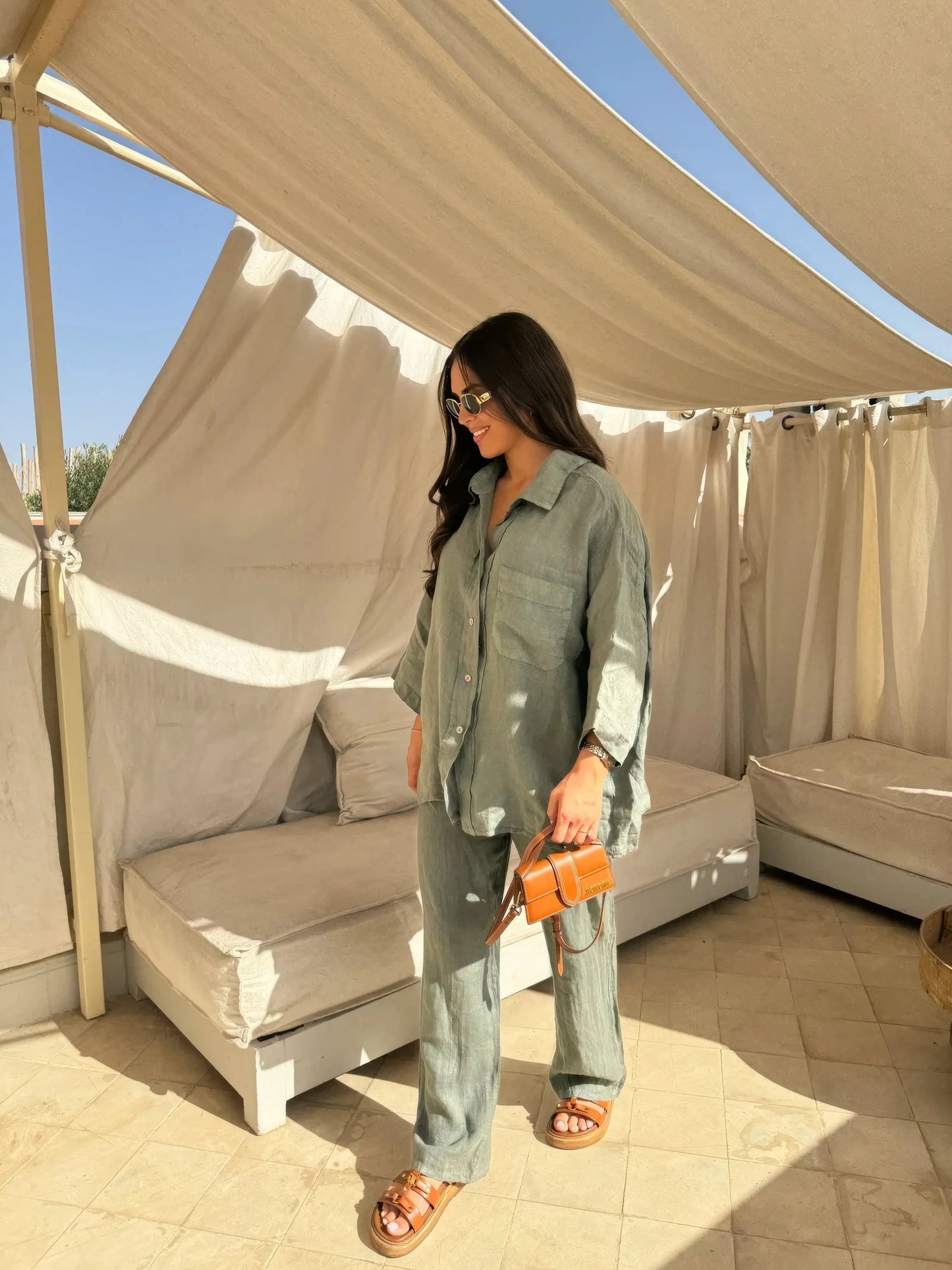 Grace Set | Two-Piece Relaxed Shirt and Trousers Set