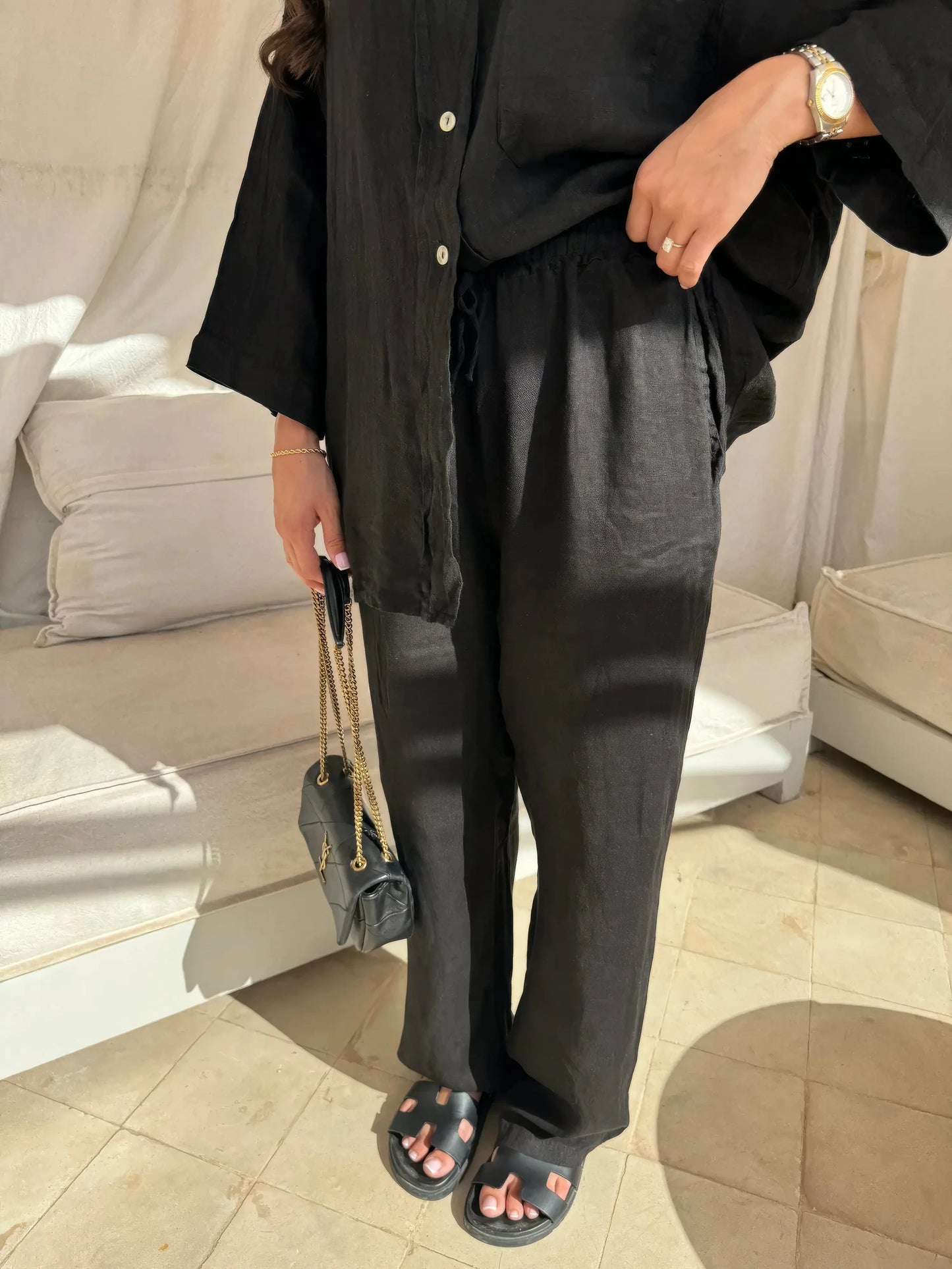 Grace Set | Two-Piece Relaxed Shirt and Trousers Set