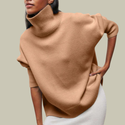 Women's Oversized Turtleneck Sweater Loose Fit