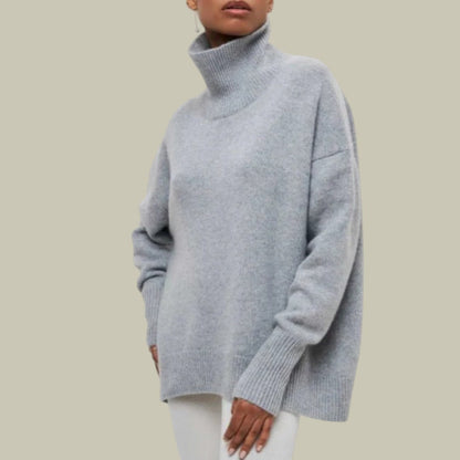 Women's Oversized Turtleneck Sweater Loose Fit