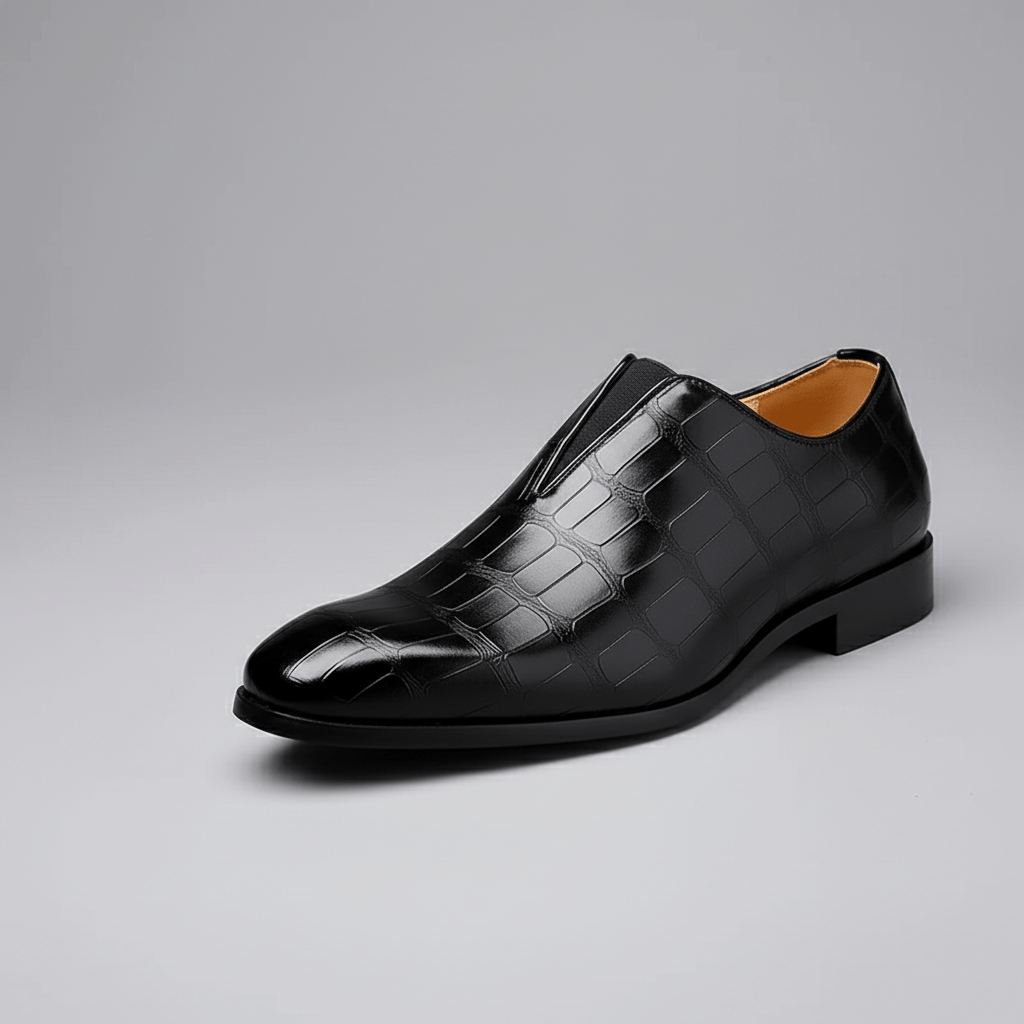 Classic Leather Slip On Dress Shoes