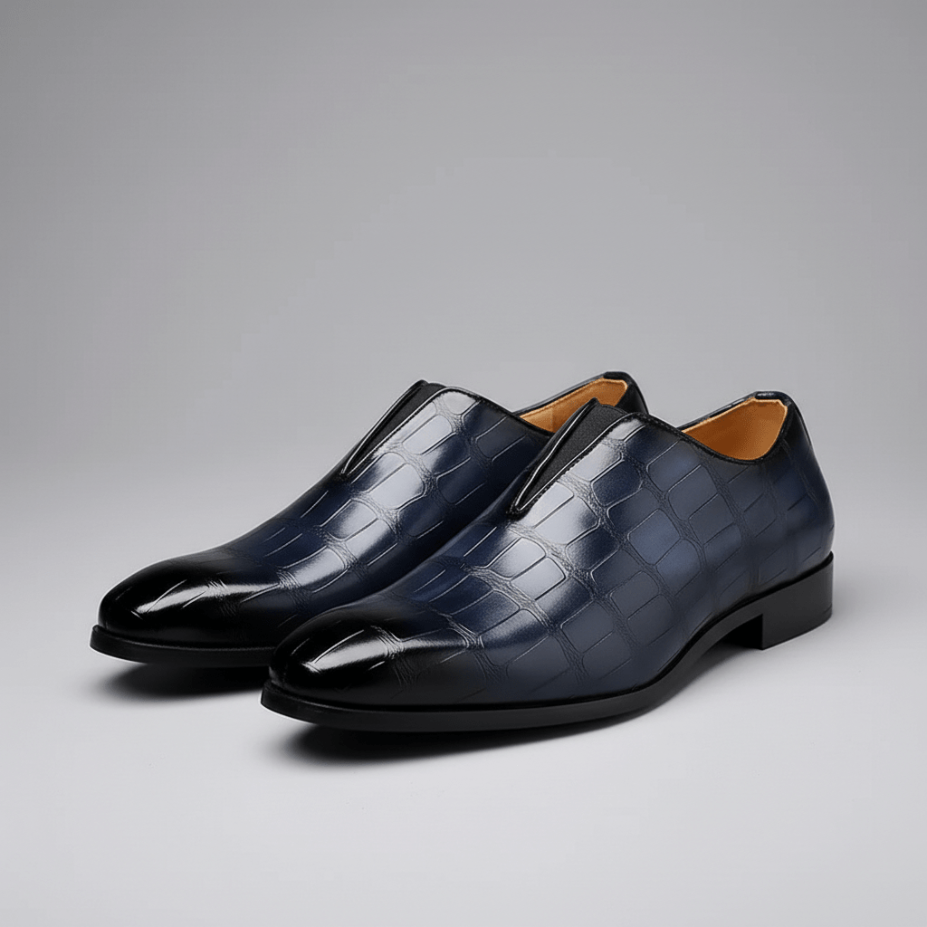 Classic Leather Slip On Dress Shoes