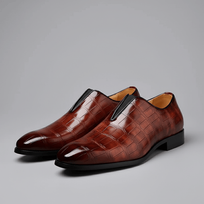 Classic Leather Slip On Dress Shoes