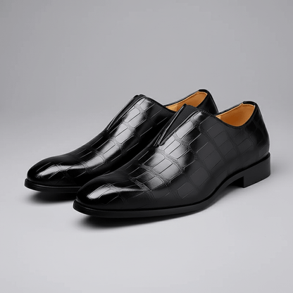 Classic Leather Slip On Dress Shoes