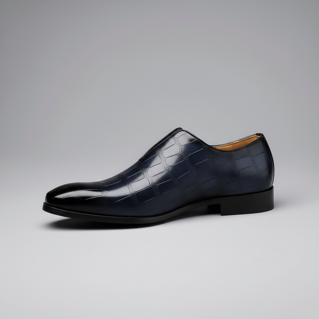 Classic Leather Slip On Dress Shoes