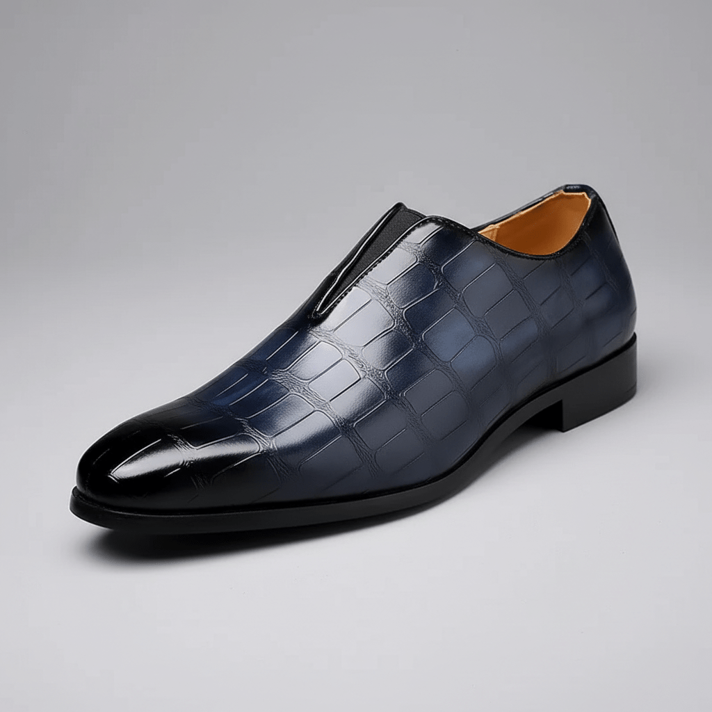 Classic Leather Slip On Dress Shoes