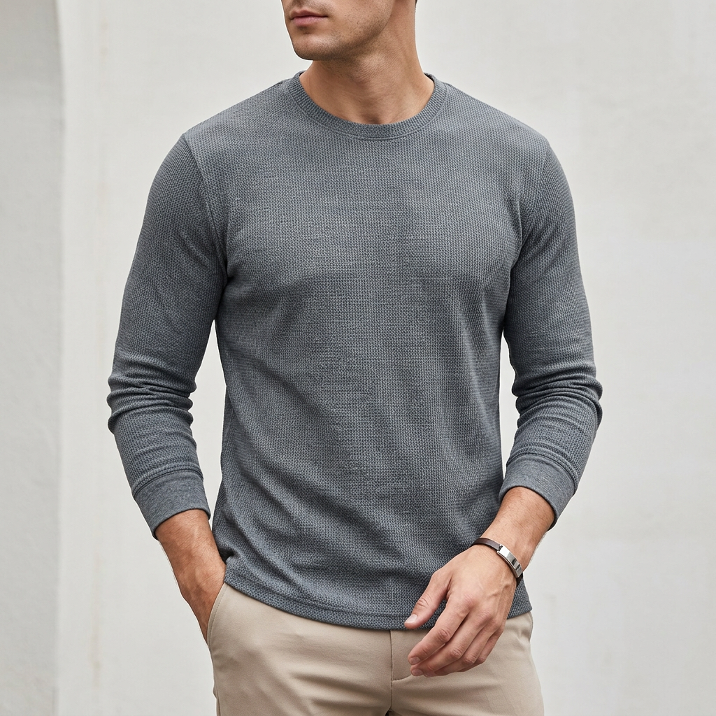 Classic Fit Textured Knit Top