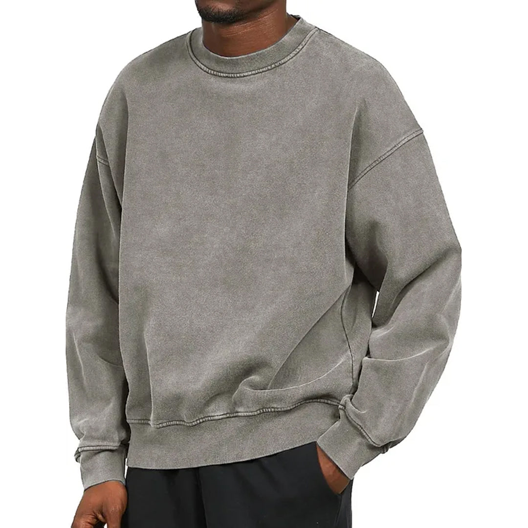 Warm Comfortable Men's Crew Neck Sweater