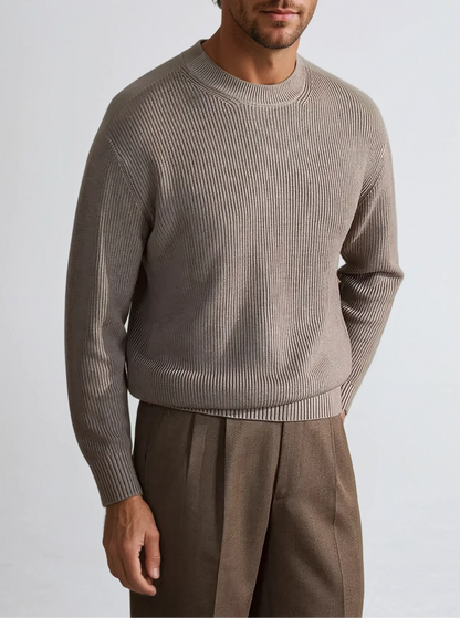 Classic Fit Gray Sweater for Men