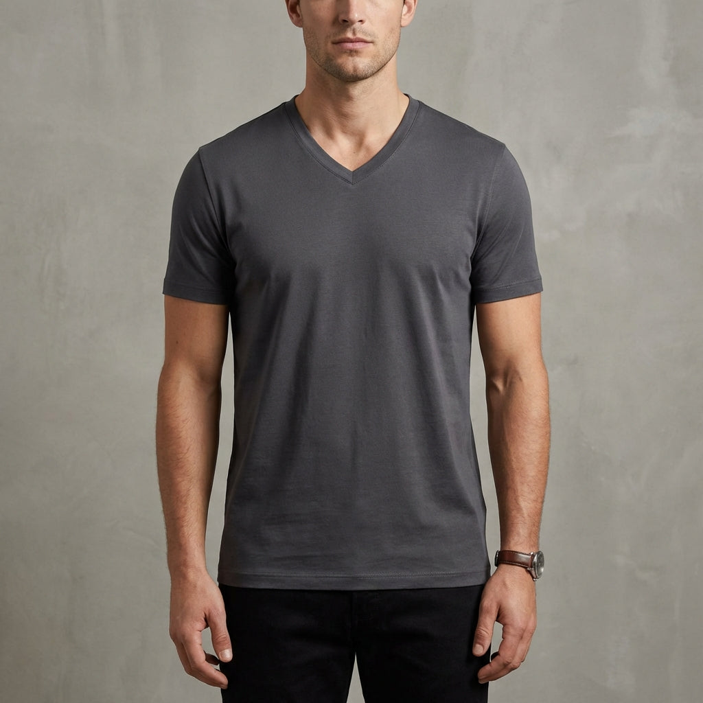 Classic Crew Neck Tee Shirt | Simple Everyday T-Shirt - OutfitLondon