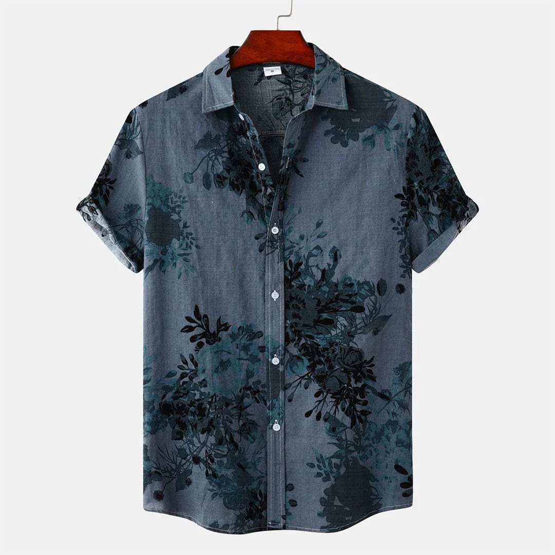 Vintage Style Floral Polo Tee