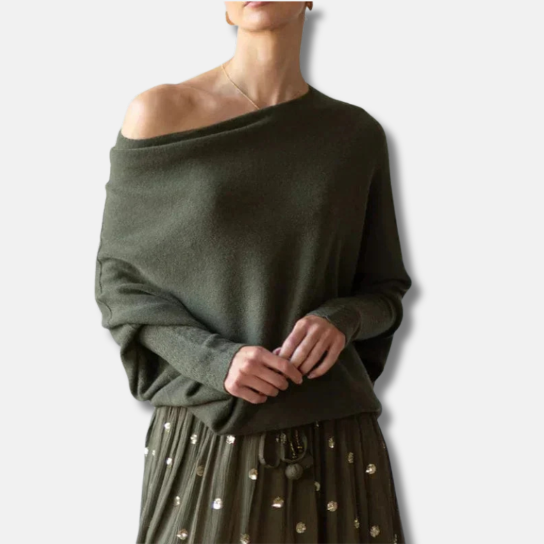Comfy Women's Long Sleeve Oversized Knit Top