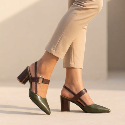 Classic Pointed Toe High Heel Slingbacks