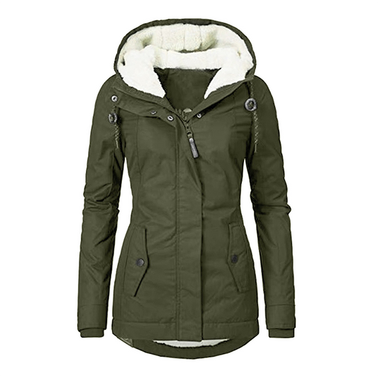 Warm Women's Waterproof Jacket With Fleece Lining - OutfitLondon