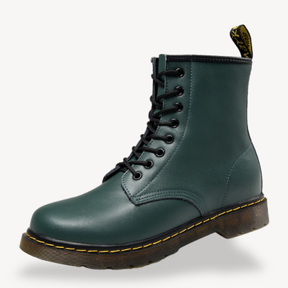 Tough Leather Military Boots - Waterproof Ankle Footwear