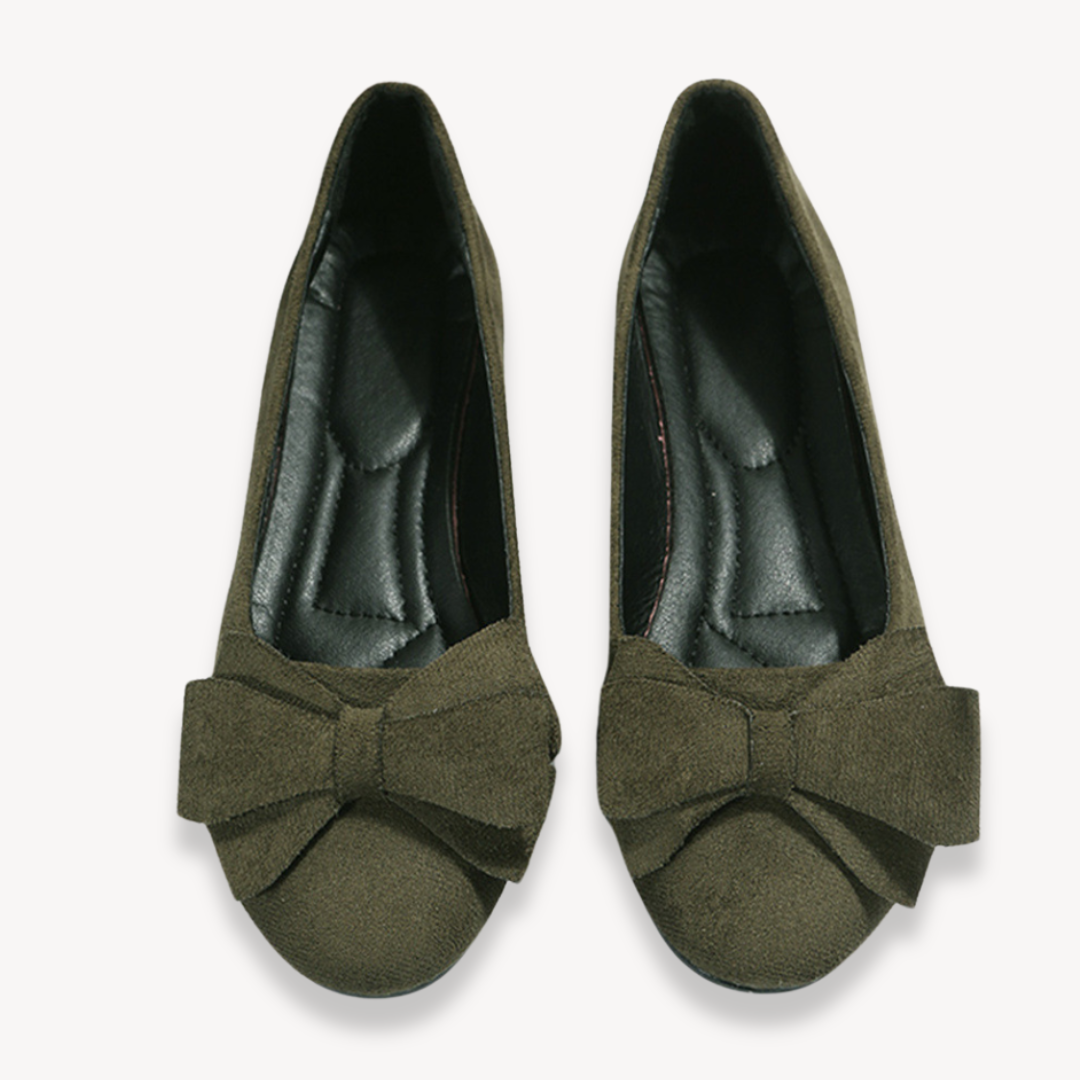 Ladies Soft Bow Ballet Shoes
