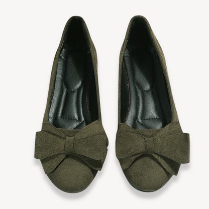 Ladies Soft Bow Ballet Shoes