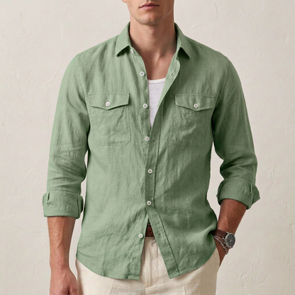 Casual Classic Long Sleeve Button Down Shirt