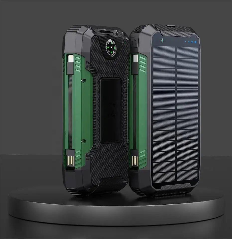 Waterproof Portable 30000mAh Solar Power Bank Charger