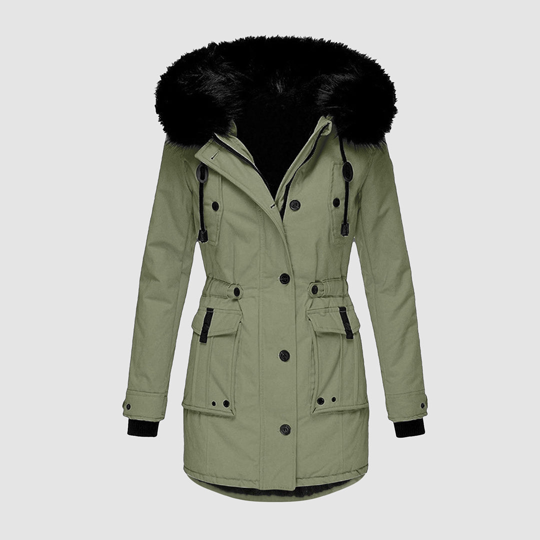 Warm Waterproof Parka for Women Cold Climate