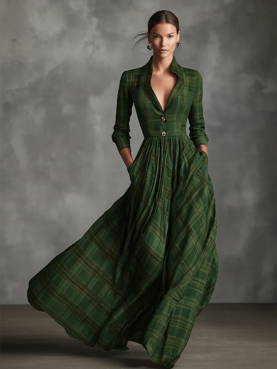Chic Retro Women's Evening Dress - OutfitLondon
