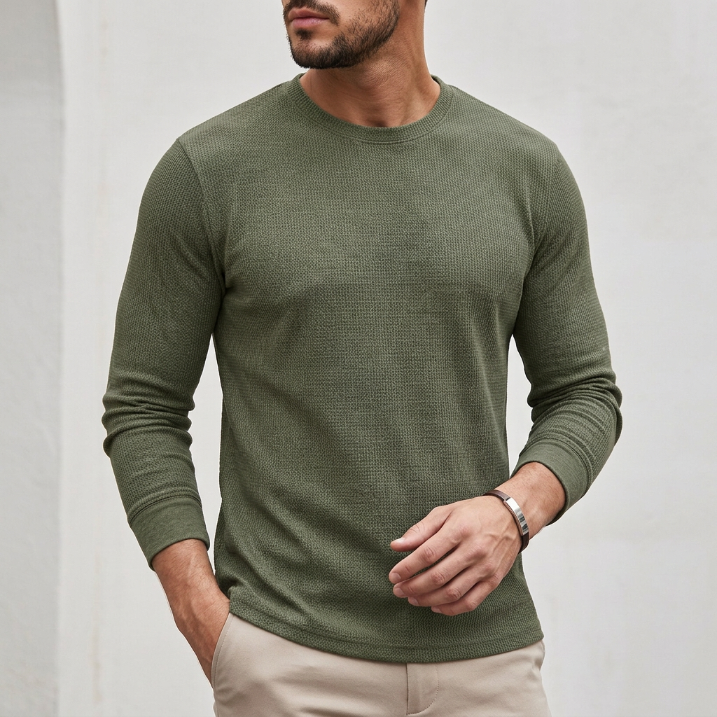 Classic Fit Textured Knit Top