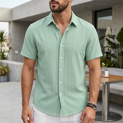 Casual Fit Short Sleeve Dress Shirt