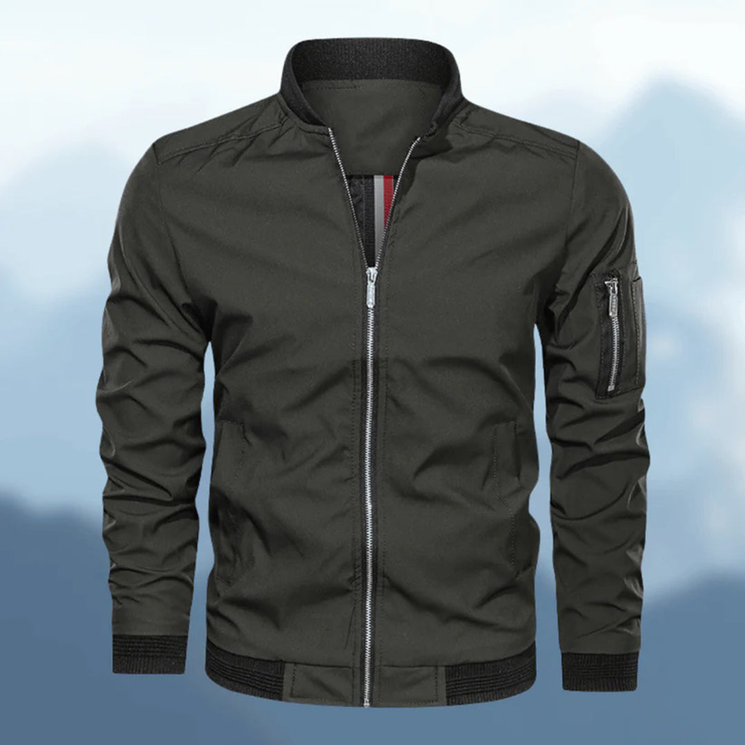 Fitted Black Biker Leather Jacket