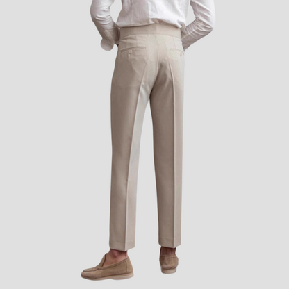 Slim Fit Formal Crop Pants for Men