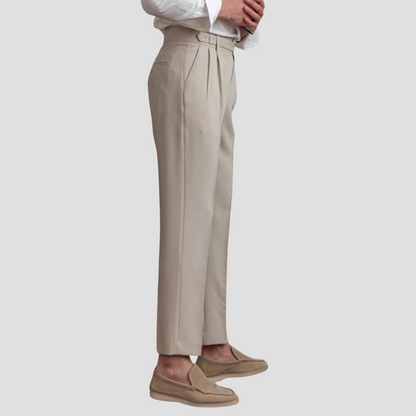 Slim Fit Formal Crop Pants for Men