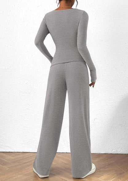 Comfy Tee and Loose Fit Pants Outfit Set